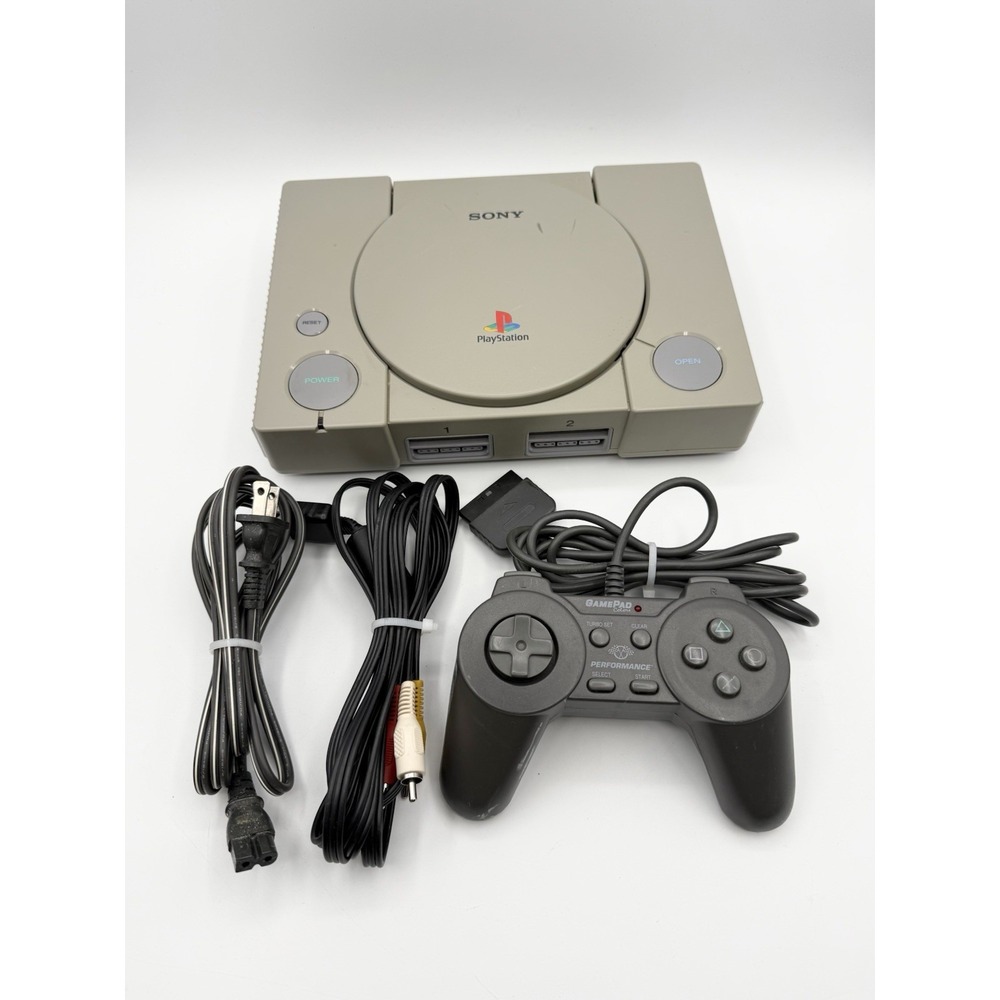 Sony PlayStation 1 PS1 Console SCPH-7001 Tested & Working + Controller